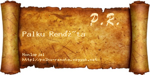 Palku Renáta névjegykártya